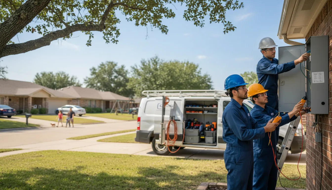 Certified electrician providing emergency electrical services in Buda, IL